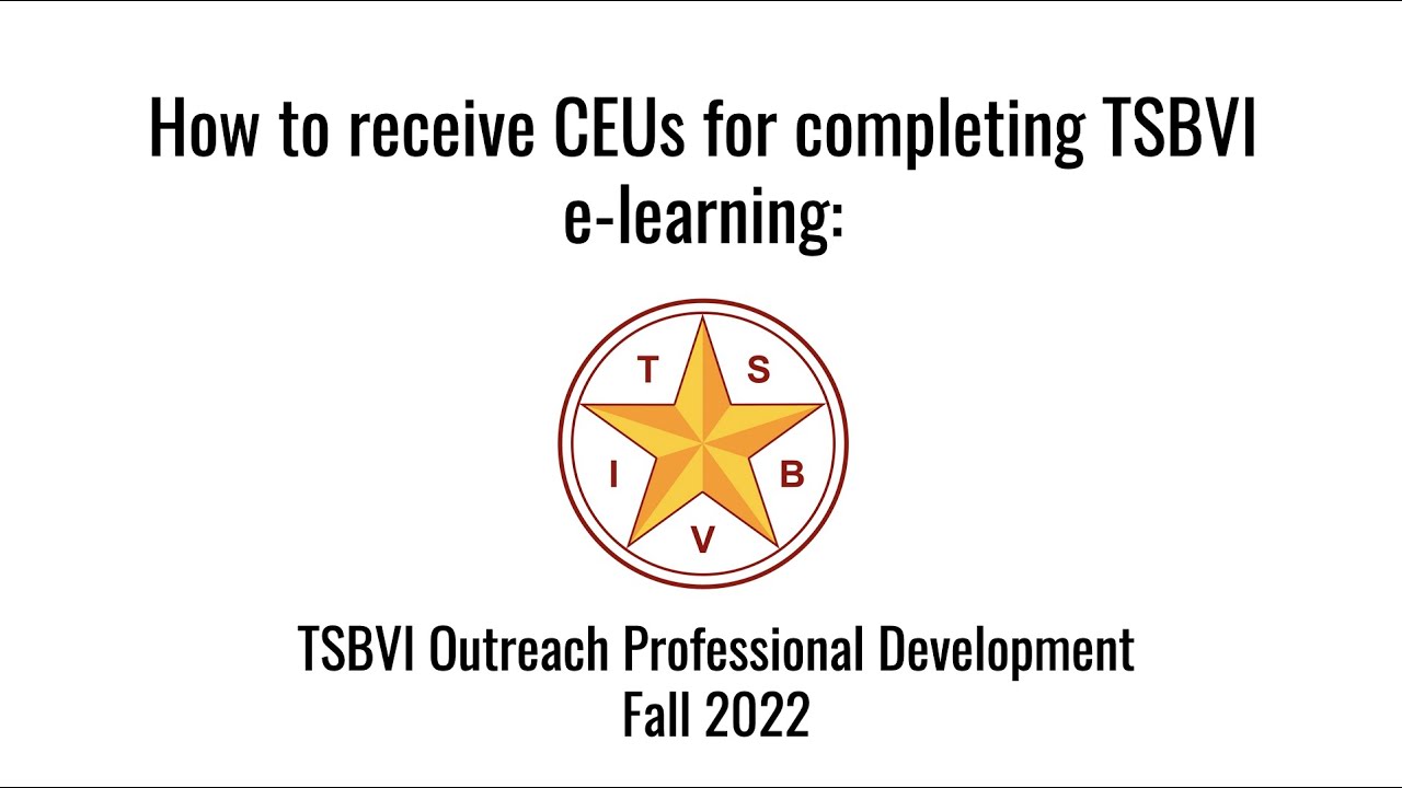 Online Learning | Texas School for the Blind and Visually Impaired
