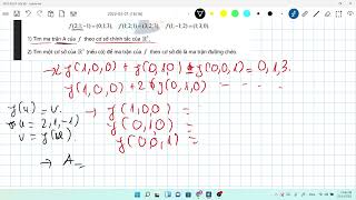 MA TRẬN TOÁN TỬ TUYẾN TÍNH VÀ CƠ SỞ