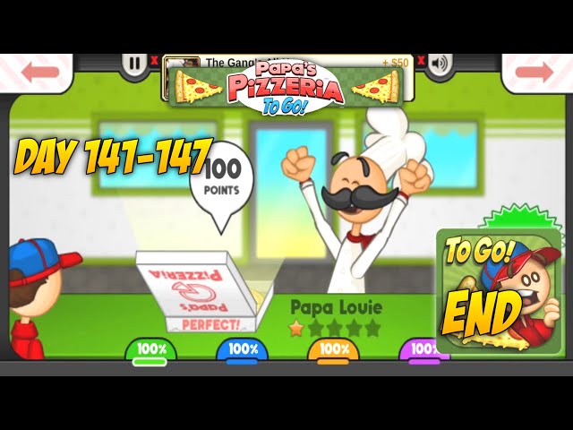 Papa's Pizzeria To Go! [Android] - Gameplay Part 21 END - (Day 141 - 147) -  Old Mobile Games 