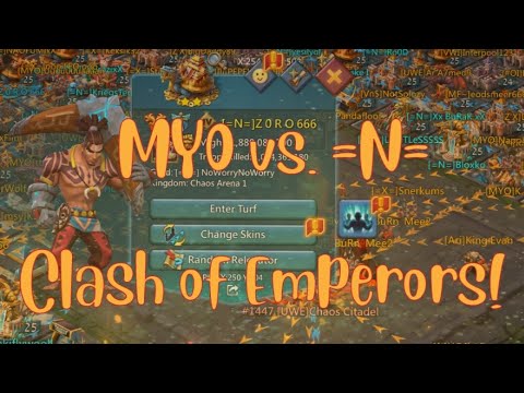 MYO vs. =N= | Clash between Emperors | Lords Mobile - YouTube