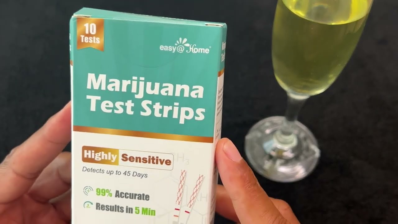 Easy@Home Marijuana Test Strips: THC Urine Drug Test Kit for At Home O