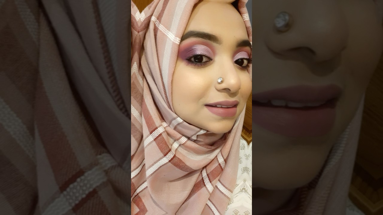 Purple cut crease eye look 