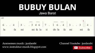 not angka bubuy bulan - lagu daerah tradisional nusantara indonesia - doremifa