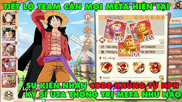 HAKI HUYỀN THOẠI - TÔI SỞ HỮU TEAM NÀY CỦA LUFFY CÓ  THỂ CÂN HẾT META..SIÊU CODE GROUP KHỦNG CHO AE