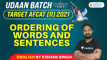 Ordering of Words and Sentences | English | Target #CDS​ 2021 | Kishan Singh Sir