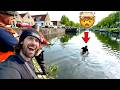 Magnet fishing for treasure in very old city canals crazy