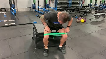 Banded Pause Squat - Glute Activation