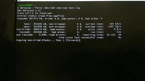 Cloning unstable drive with ddrescue in Cygwin