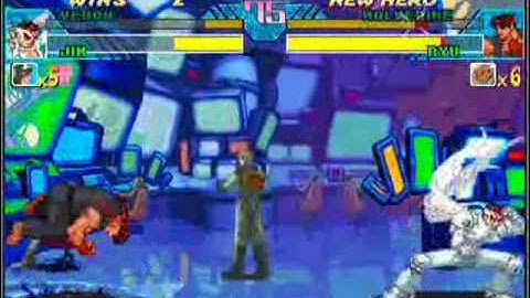 Marvel Vs. Capcom - Venom & Jin(Tank) vs Wolverine & Ryu(Jino)