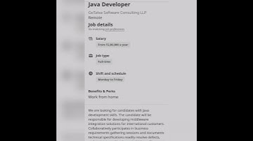 Java Developer#wfh #fresher #experienced #getemployed #youtubeshorts #javadeveloperjobs #developer