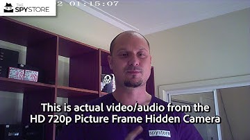 HD 720P Picture Frame Hidden Camera - Test Footage