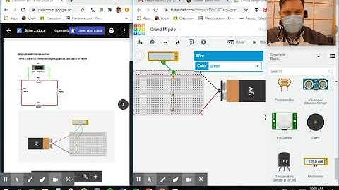Building a series circuit in TinkerCad