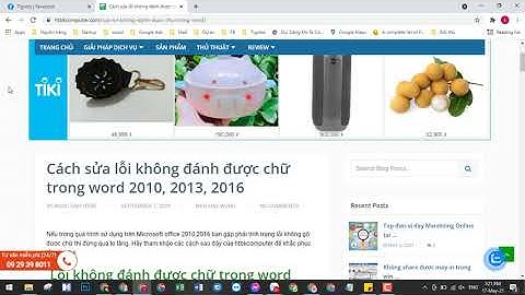 Cách sửa lỗi không đánh được chữ word 2010