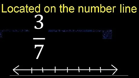 Located 3/7 on the number line , locate fractions on the number line . represented