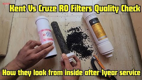 Kent Vs Cruze RO Filters quality check | How RO filter parts looks from inside after 1year use