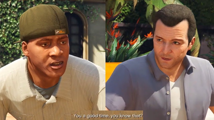 Michael and Franklin being a Father and Son to each other