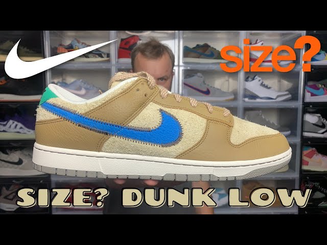 NIKE X SIZE? DUNK LOW REVIEW + ON FEET - YouTube