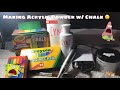 How to: Acrylic Powder out of Chalk! | Making Acrylic Powder