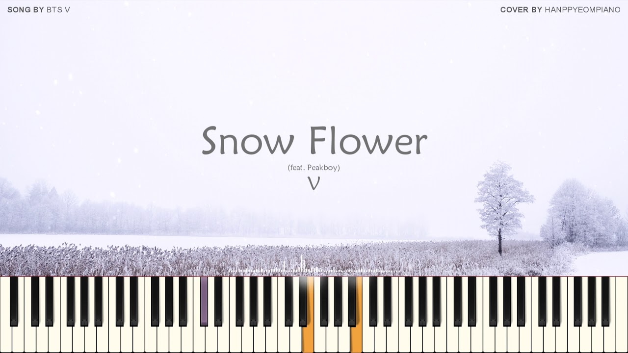 BTS V Snow Flower (feat. Peakboy) PIANO COVER Chords Chordify