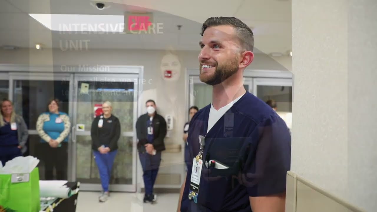 Patient's Family Member Drives Cross-Country to Deliver DAISY Award Nomination to NFH ICU RN