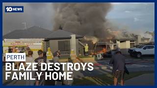 Familia de Perth lo pierde todo tras incendio que destruyó su hogar | 10 News