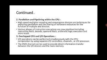 BCA V Sem: Parallelism in Uniprocessor System