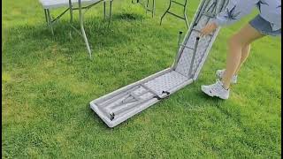 Folding 6FT Plastic Portable Bench