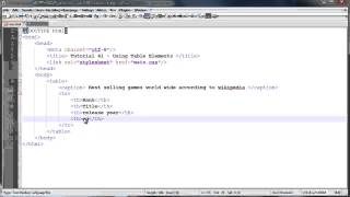 HTML5 and CSS3 beginners tutorial 41   introduction to tables