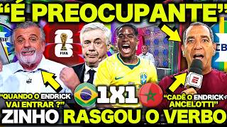 ZINHO FICA REVOLTADO e PASCOAL LARGOU o AÇO na SELEÇÃO BRASILEIRA ! BRASIL 1 X 1 MARROCOS