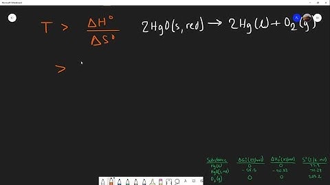 37. Consider the decomposition of red mercury(II) oxide under standard state conditions. 2HgO(s, re…