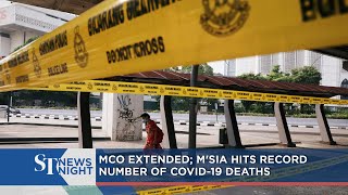 MCO extended; Malaysia hits record number of Covid-19 deaths | ST NEWS NIGHT screenshot 4