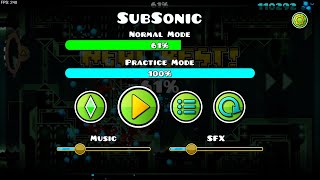 Subsonic 61% (Extreme demon) Progress #2