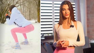 Winter Fitness Workout Routine Running, Stretching, Outfitting