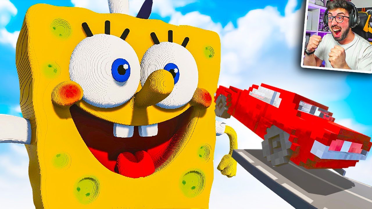 COCHES vs BOB ESPONJA 😂 Teardown Mods YouTube