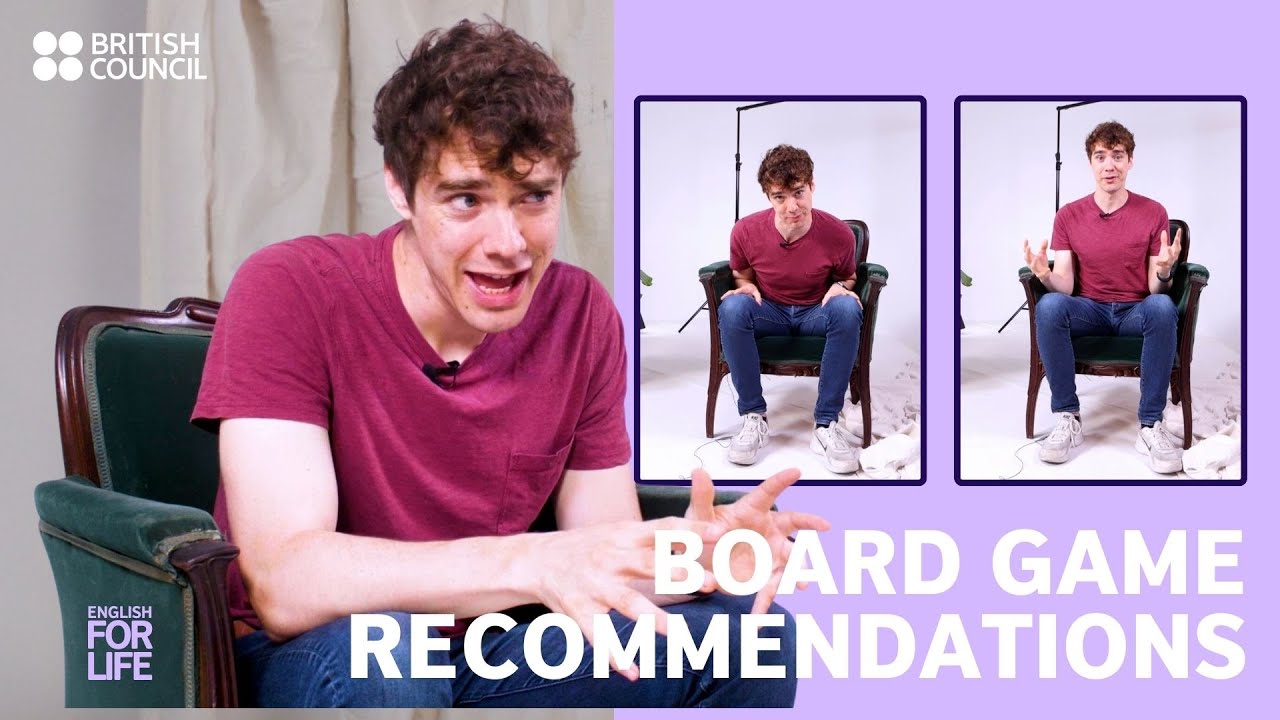 Board game recommendations - an English for Life lesson