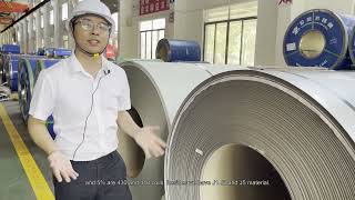 ASTM 201/304/430 stainless steel coil and sheet ready to export.