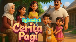 Part 1 - Cerita pagi | kartun nusantara #aivideo #animation #kartunjadul #cartoon 