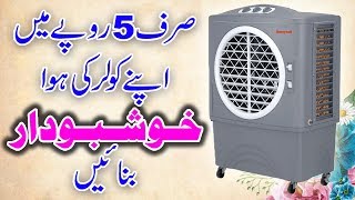 Perfumed cooler air home tip | کولر کی ہوا خوشبودار بنانے کا گھریلو ٹوٹکہ | میاں سٹوڈیو