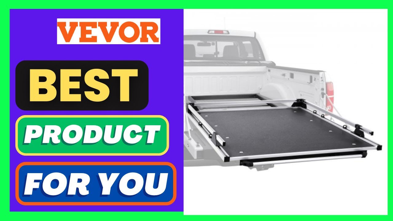 VEVOR Sliding Truck Bed Organizer, 63 x 47-Inch Heavy Duty Truck Bed Storage Drawer with 1000 lbs