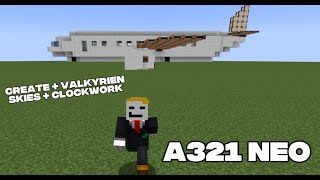 I Made a Plane With Create Mod in Minecraft