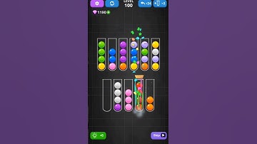 Ball Sort Level 100 #ballsort #sorts  #gameplay #fypシ゚viral #level #gaming #games #colors #gameplay
