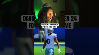 Davo plays Madden 24 for the first time #shorts #virl