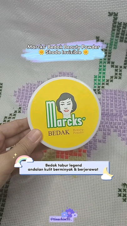 #review Marcks'Bedak Tabur Invisible buat kulit berminyak ✨🌷 #loosepowder #makeup #ive  #oilyskin