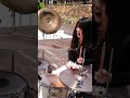 #shorts 野外ライブ【バンビーナ】のギターが一番おいしいところをドラムで叩いてみた。