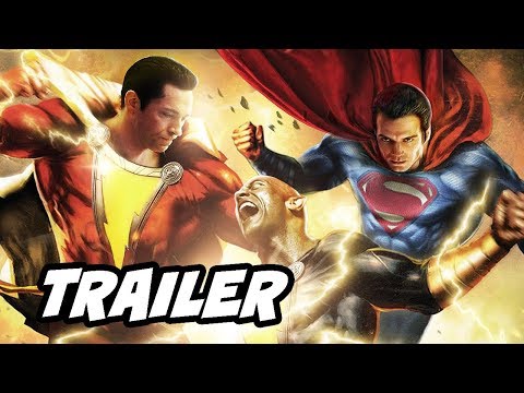 Shazam Trailer - Superman Black Adam Post Credit Scene Theory Breakdown