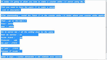 how to host 1 counter strike 1.6 server via My.T