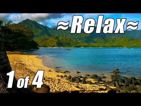 RELAXATION VIDEO #1 HD KAUAI Best Beaches wave sounds relaxing Ocean Waves Sleep bedtime lullaby