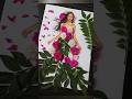 3d fashion illustration with flowers 🌸 and leaves 🌿#fashionart #fashionillustrator #artwork