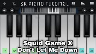 Squid Game x Don't Let Me Down - TikTok Version | EASY Piano Tutorial screenshot 4