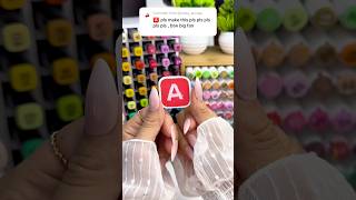 Letter A Sticker #art #sticker #diy #youtubeshorts #craft #creative #satisfying #stickermaker